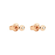 DoDo Orecchini stud oro rosa & diamante DOC5030-BOLLI-DB09R